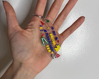 Boston Marathon Keychain | 26.2 Acrylic Runner Souvenir