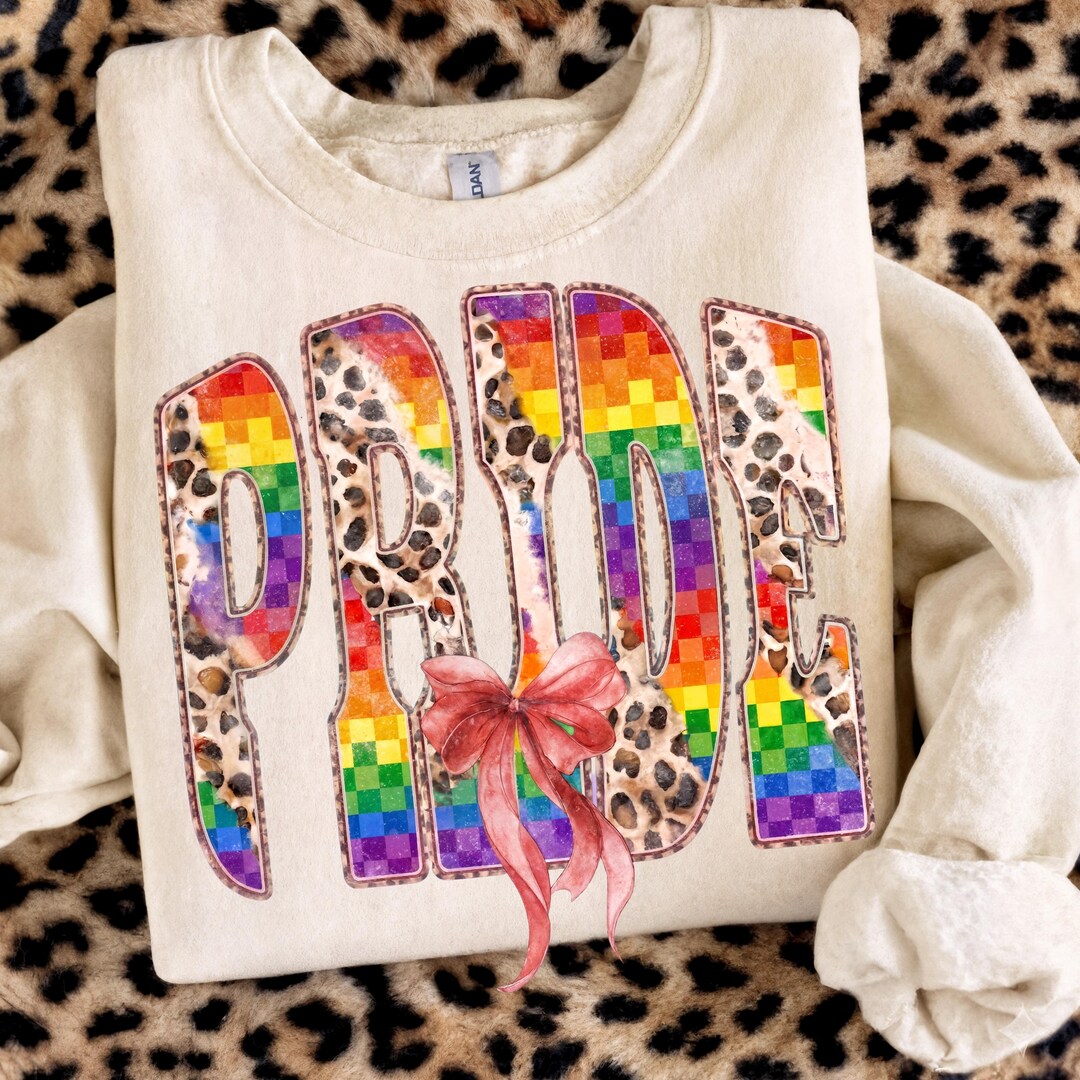 Phide Leteers Pride PNG, Leopard Rainbow Pride Letters Sublimation Design, LGBT Pride ...