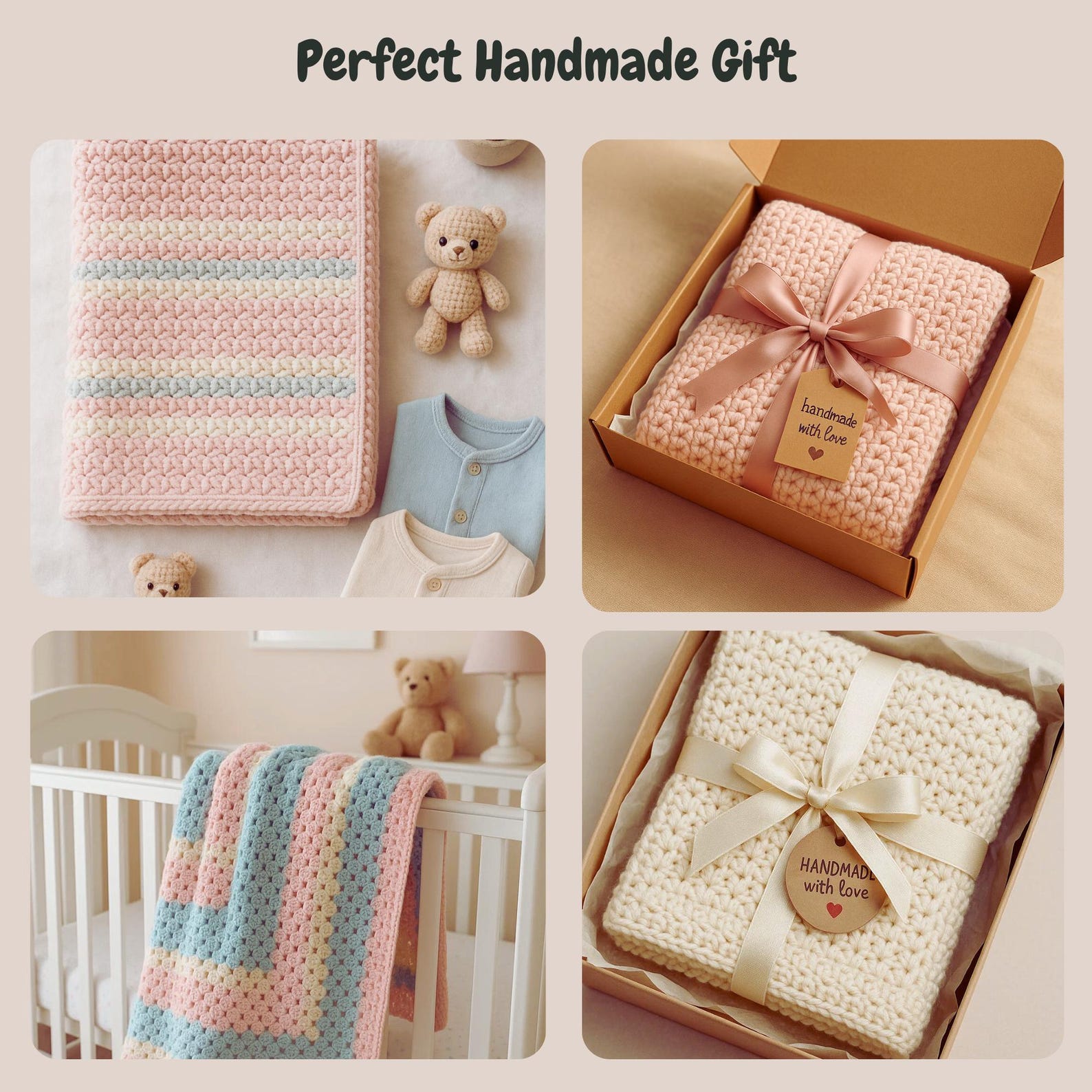 Baby Blanket Crochet Pattern | Easy Shell Stitch Blanket PDF - Etsy
