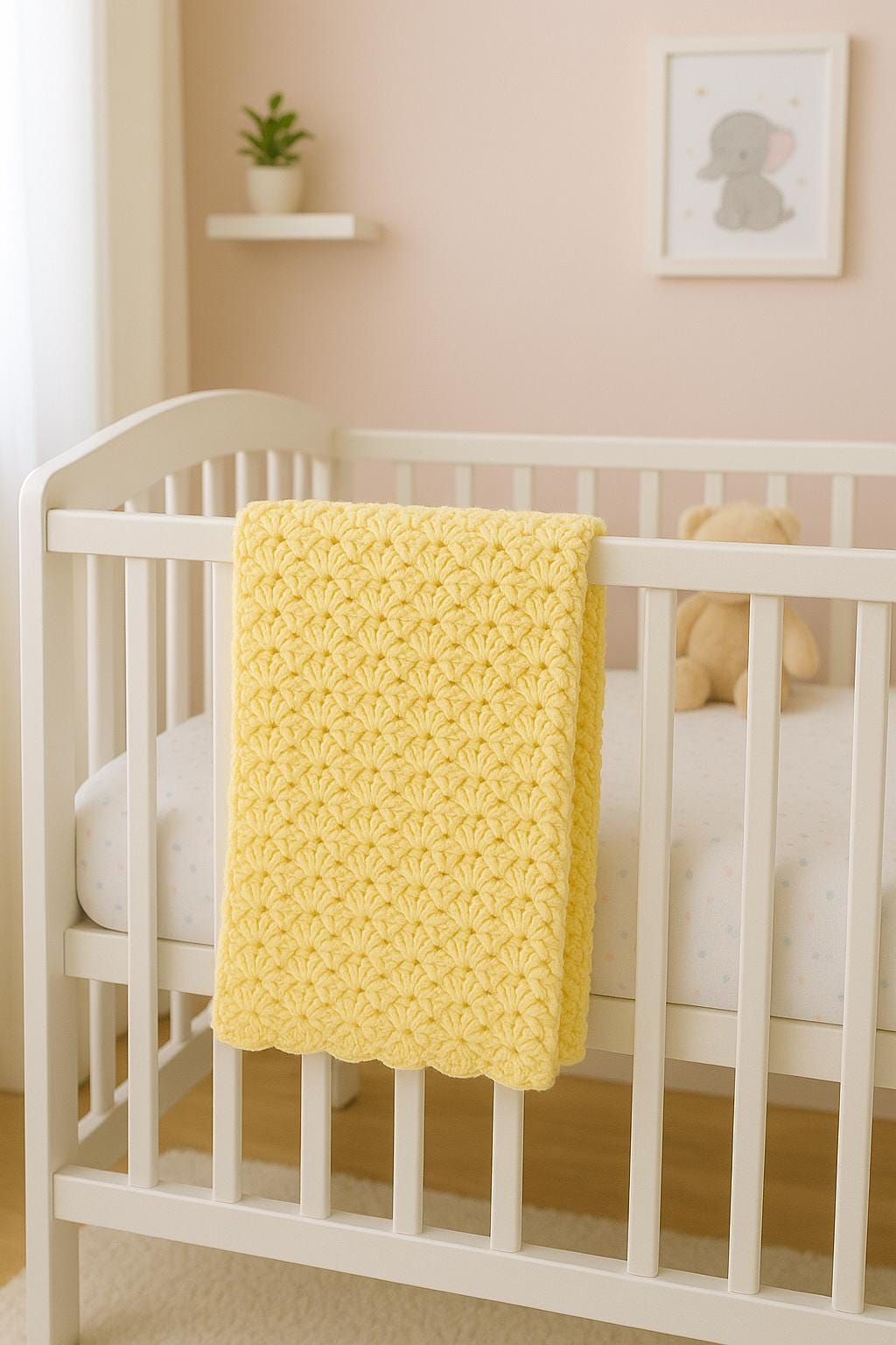 Baby Blanket Crochet Pattern | Easy Shell Stitch Blanket PDF - Etsy