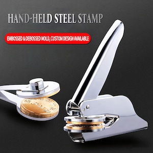 Custom Branding Iron, Handheld Seal Embosser, Hand held relief shaped bell seal stamp, Wood Branding Iron, Leather Branding Iron