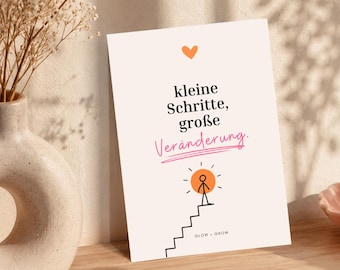 Motivational greeting card/postcard