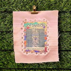 Joy Division satin patch studded bedazzled rhinestones original design 1/1 from los angeles
