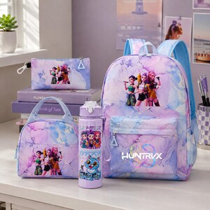 OREURUIK Sac Isotherme Kpop Demon Hunters – Boîte à Lunch Harajuku, Pliable, 3 Façons De Porter, Imperméable, École