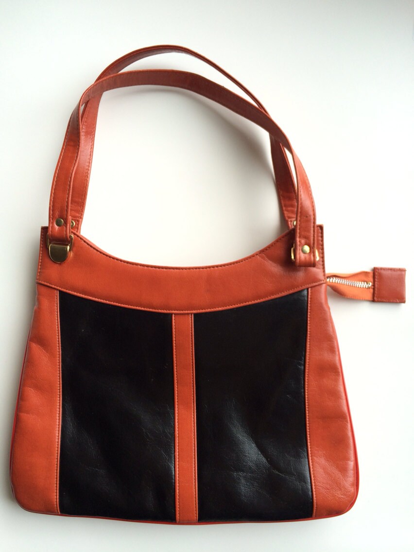 burnt orange handbag