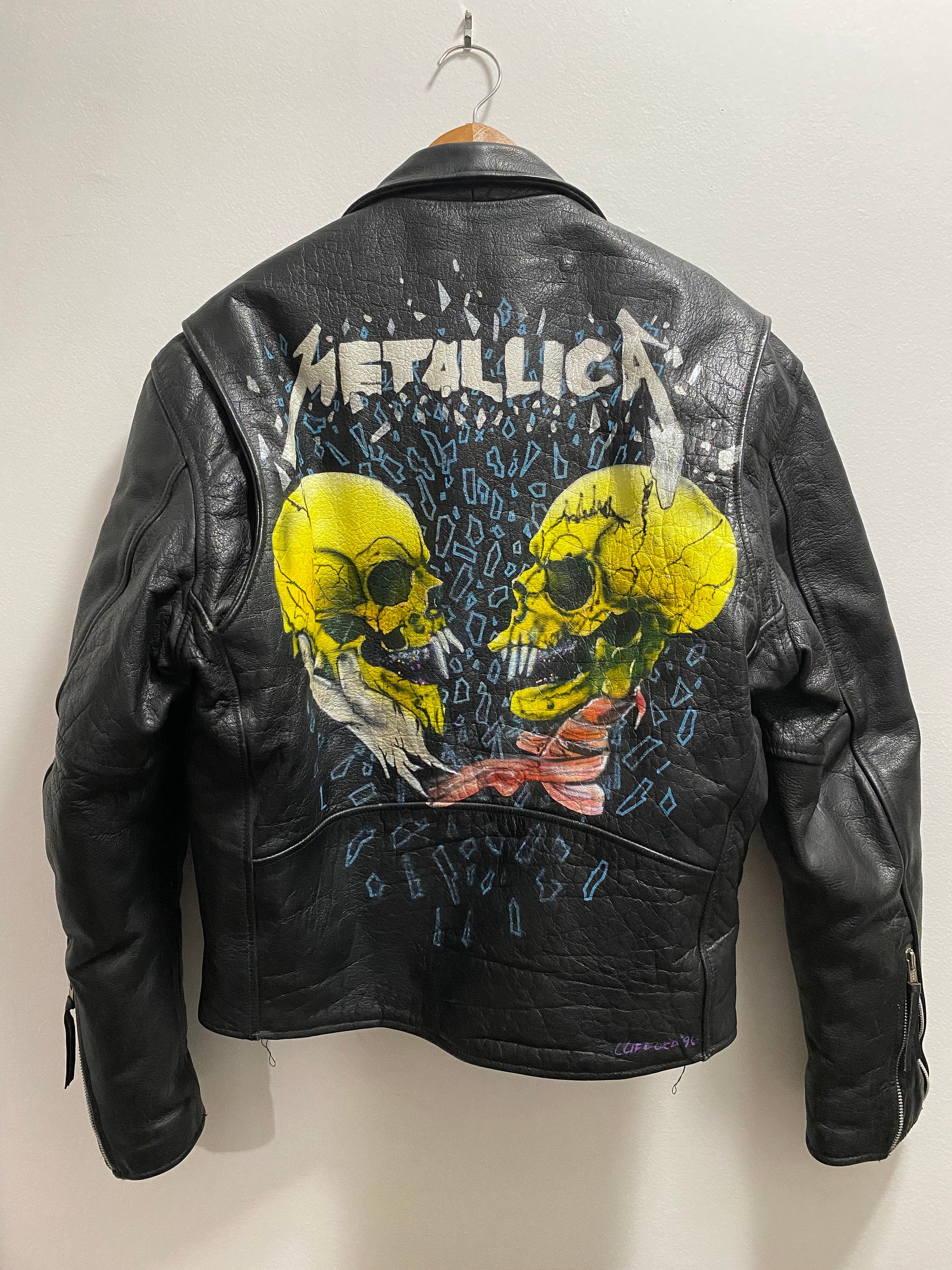 SALE Vintage 1996 Metallica Leather Motorcycle Jacket FMC