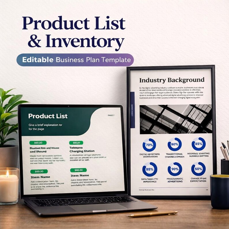 Canva Editable Business Plan Template | Small Business Planner ...