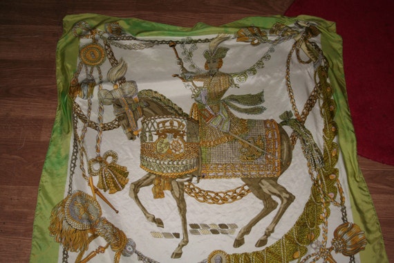 Vintage Hermes headscarf with copyright mark