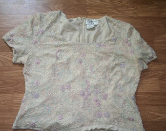 Vintage beaded top
