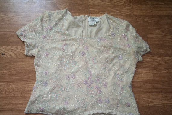 Vintage beaded top