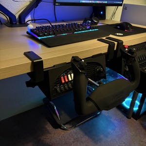Planetwd Login Terbaru Honeycomb Alpha and Bravo Mounts for Flight Sim | Under Desk Yoke and Throttle Mounting System for Cockpit Setup and Sim Rig Gear image 3