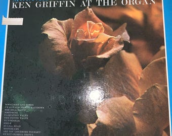 Chiaro di luna e rose Ken Griffin Columbia LP Disco in vinile Musica per organo VG+