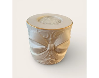 Lenox Christmas Holiday Radiant Light Bow Votive Candle Holder