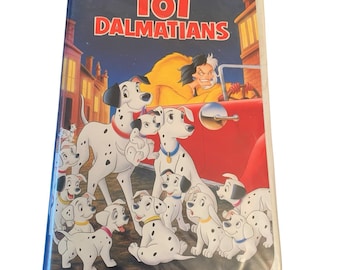 Disney 101 Dalmatians (VHS, 1992) Black Diamond  Rare Good Condition