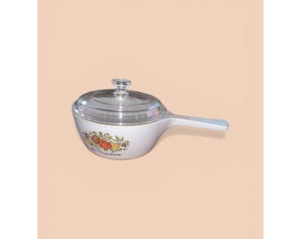 Cacerola vintage Corning Ware La Marjolaine Spice Of Life con tapa -82-B 1 1/2 P