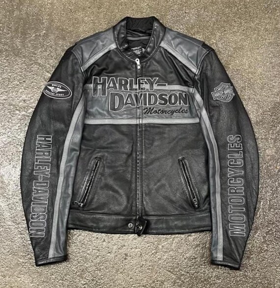 Harley Davidson Biker Leather Jacket Genuine Cowhide Motorcycle Racing Jacket Harley-Davidson Classic Cruiser Jacket Perfect Gift for Him