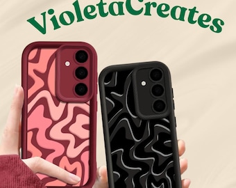 Trendy Stripe Pattern Shockproof Case for Samsung S25/S24/S23 & A Series