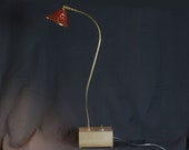 Copper and Wood Table lamp, Table Decor, Desk Lamp, Industrial Lighting, bedside pipe lamp, desk accessories, gift for men, Copper Art