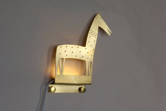 Horse Wall Lamp Wall Lighting Wall Lighting Golden Horse