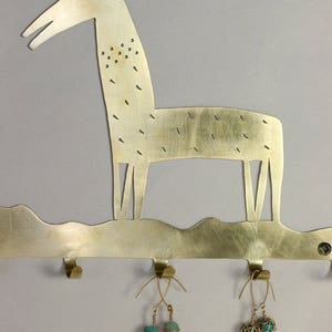 Key Rack Holder, key Hanger for wall, Organizer For Keys, Horse Silhouette, Wall Hanging, Horse Art, Horse Lover gift image 3