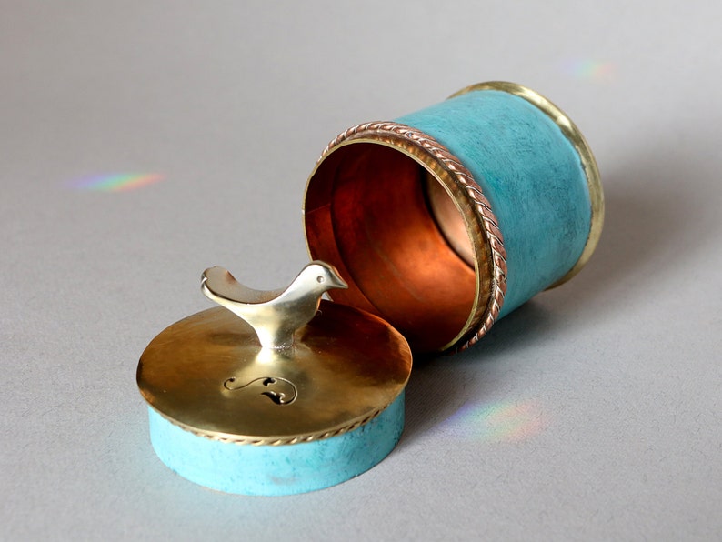 Besamim Spice Box, silver bird, Jewish Ritual Havdala Precious box, Made In Israel, Jewish wedding Gift, Bat Mitzva Gift image 1
