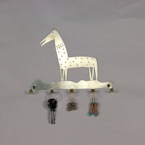 Key Rack Holder, key Hanger for wall, Organizer For Keys, Horse Silhouette, Wall Hanging, Horse Art, Horse Lover gift image 4