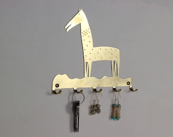 Key Rack Holder, key Hanger for wall, Organizer For Keys, Horse Silhouette, Wall Hanging, Horse Art, Horse Lover gift, trinket wall  hanging