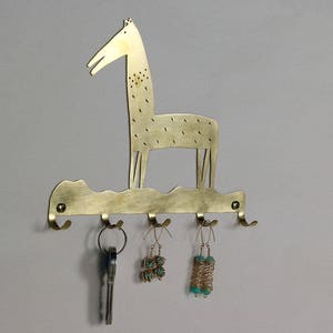 Key Rack Holder, key Hanger for wall, Organizer For Keys, Horse Silhouette, Wall Hanging, Horse Art, Horse Lover gift image 5