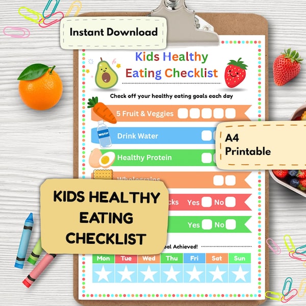 Healthy Routine Picture Sort Healthy Eating Poster for Kids - Etsy UK