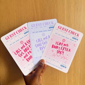 Guest Check Kindle Insert, Call Me A Good Girl Take Me To The Bookstore, Cute Reader Gift, Aesthetic Kindle Decor, All Sizes