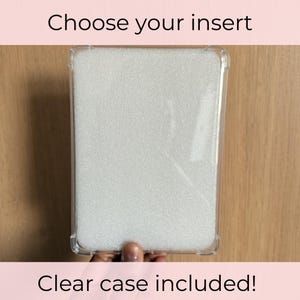Clear Kindle Case + Insert Bundle, Paperwhite 12th Gen & Colorsoft Case, Custom Kindle Decor Set, Cute Aesthetic Kindle Accessories