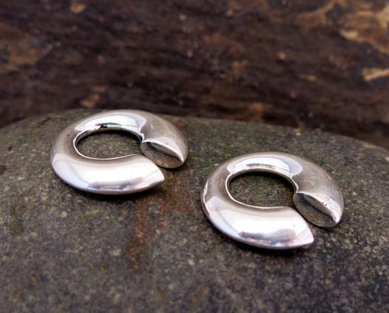 Ear Weights Silver stretching jewellery tunnels plugs Etsy