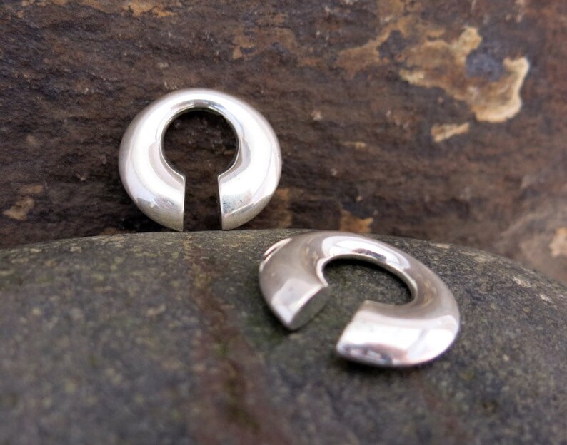 Ear Weights Silver stretching jewellery tunnels plugs Etsy