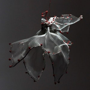 Sculpture wire, modern art, angel statue
