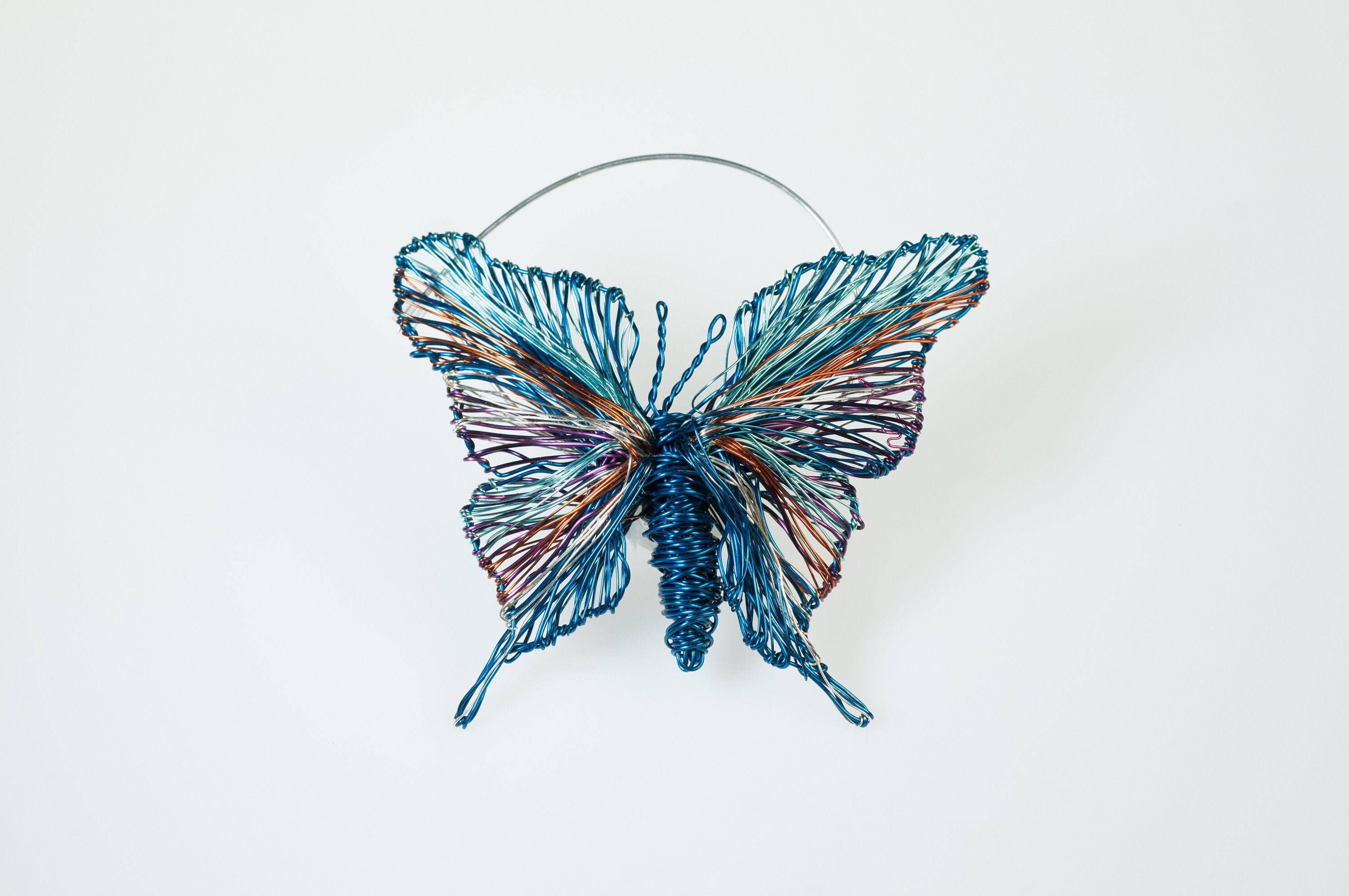 Blue Butterfly Brooch Insect Jewelry