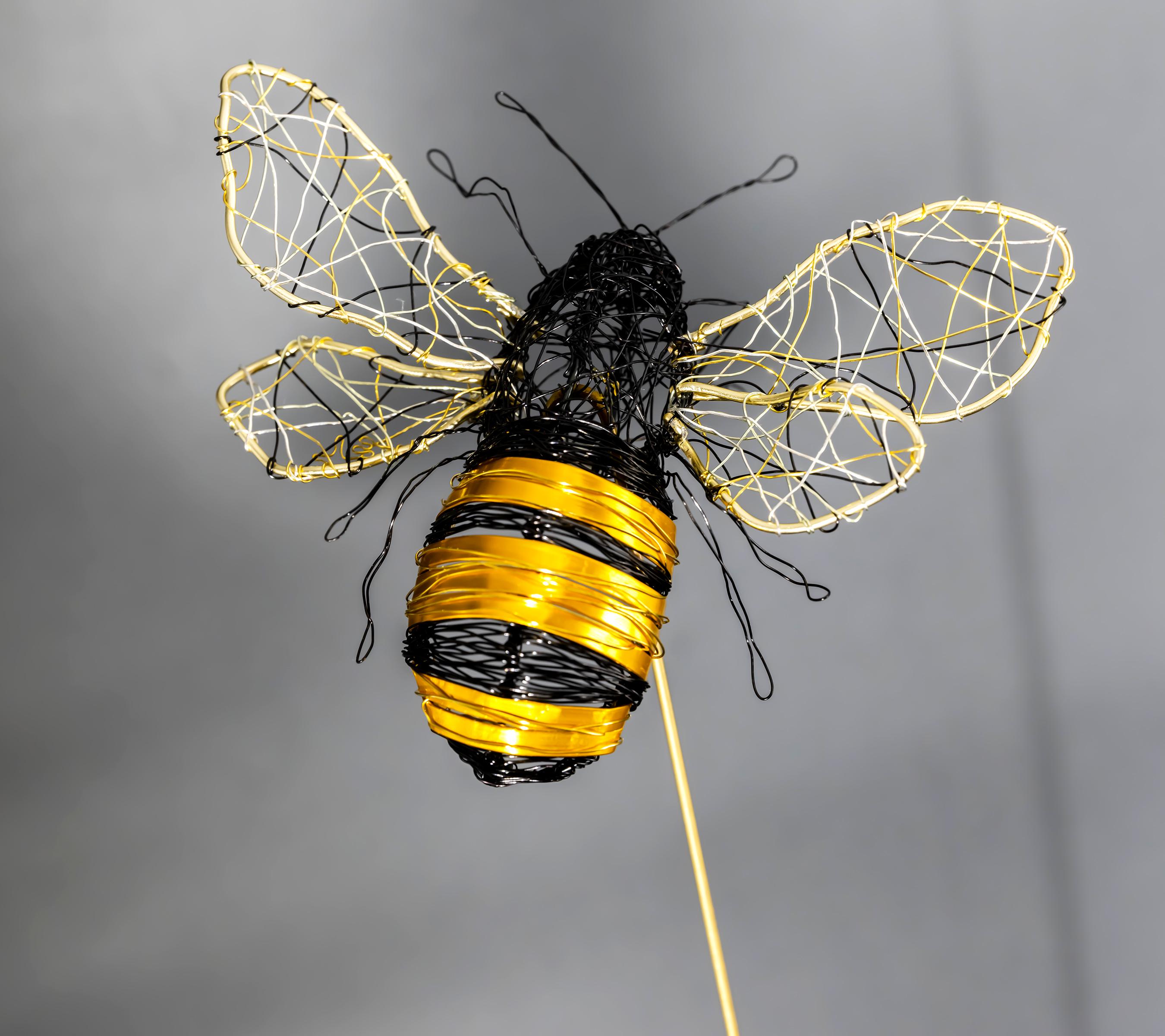 金属工芸品 銅製 飾り壷 昆虫細工 金属工芸品 銅製 飾り壷 昆虫細工