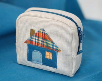 Patrón de costura para mini tarjetero, descarga instantánea con videotutorial paso a paso. Ideal para retazos de tela (VIDEO TUTORIAL).