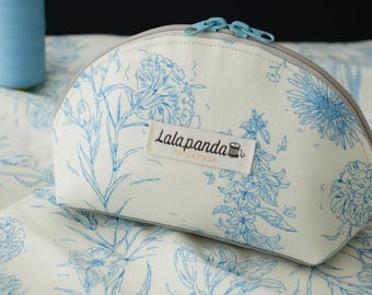 Patrón de costura y videotutorial para bolso tipo neceser con cremallera: Tutorial para principiantes