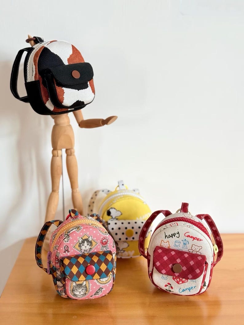 Mini Backpack Sewing Pattern: Beginner-friendly Video Tutorial - Etsy