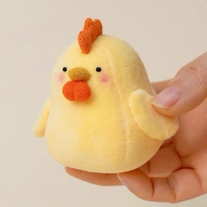 Patron de couture pour mini poussin en peluche - Bricolage facile avec un animal en peluche (tutoriel vidéo)