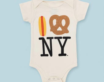 Hot Dog Pretzel Ny Onesie
