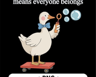 Silly Goose Inclusion PNG, Funny Goose Clipart, Digital Download for Crafts, High Resolution 300DPI
