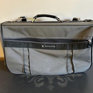 Samsonite Silhouette Garment Luggage Soft Sided Wheels Suitcase Good Condition