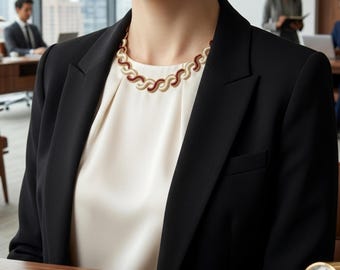 Unique Elegant Necklace Modern Nazca Choker Ladies Love Charm Jewelry Set Luxury Trendy Chains Handmade Seed Beaded Glass Gold Gift Her Cozy