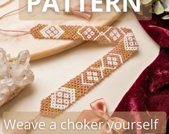 Beadwork Choker Pattern: Step-by-Step Weaving Instructions (PDF)