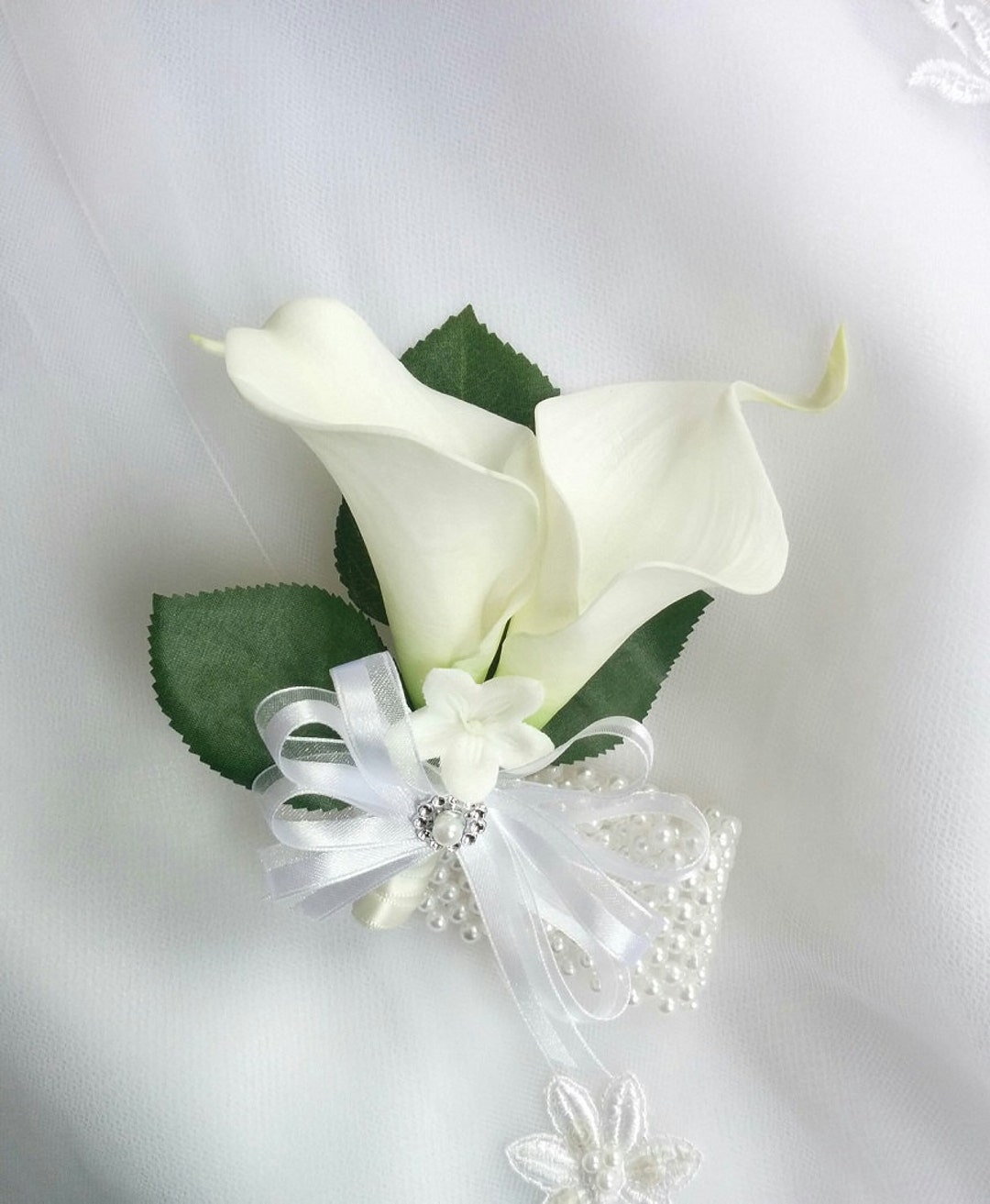 Boda Natural Touch marfil alcatraces con un ramillete de la - Etsy México Boda Natural Touch marfil alcatraces con un ramillete de la - Etsy México