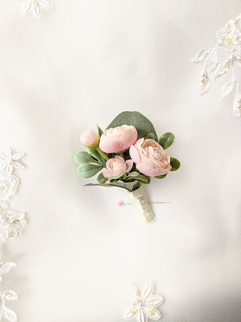 Boho Bouquet Natural Touch Blush Ivory Magnolias Ranunculus | Etsy Canada