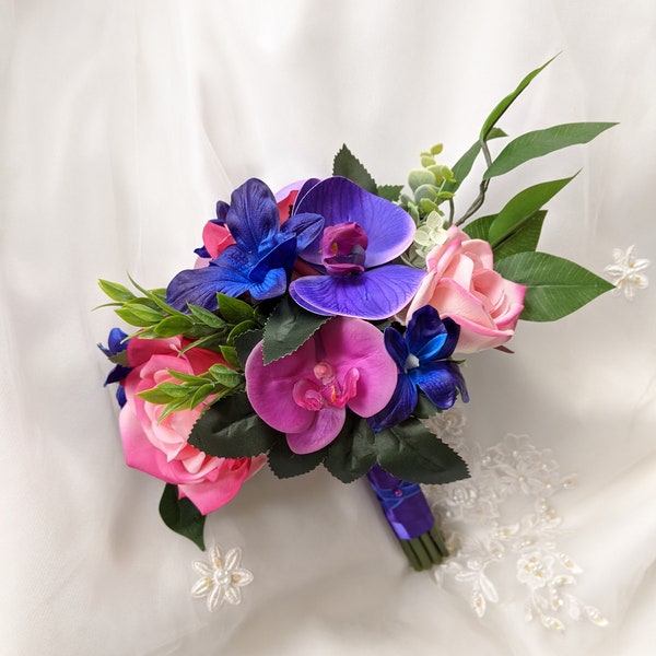 Purple Blue Orchid Etsy