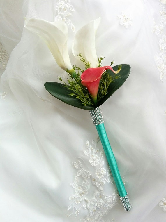Ramo de Novia de seda Natural Touch marfil alcatraces - Etsy México Ramo de Novia de seda Natural Touch marfil alcatraces - Etsy México