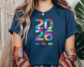 2026 World Cup Soccer T-Shirt | USA Canada Mexico Fan Gift